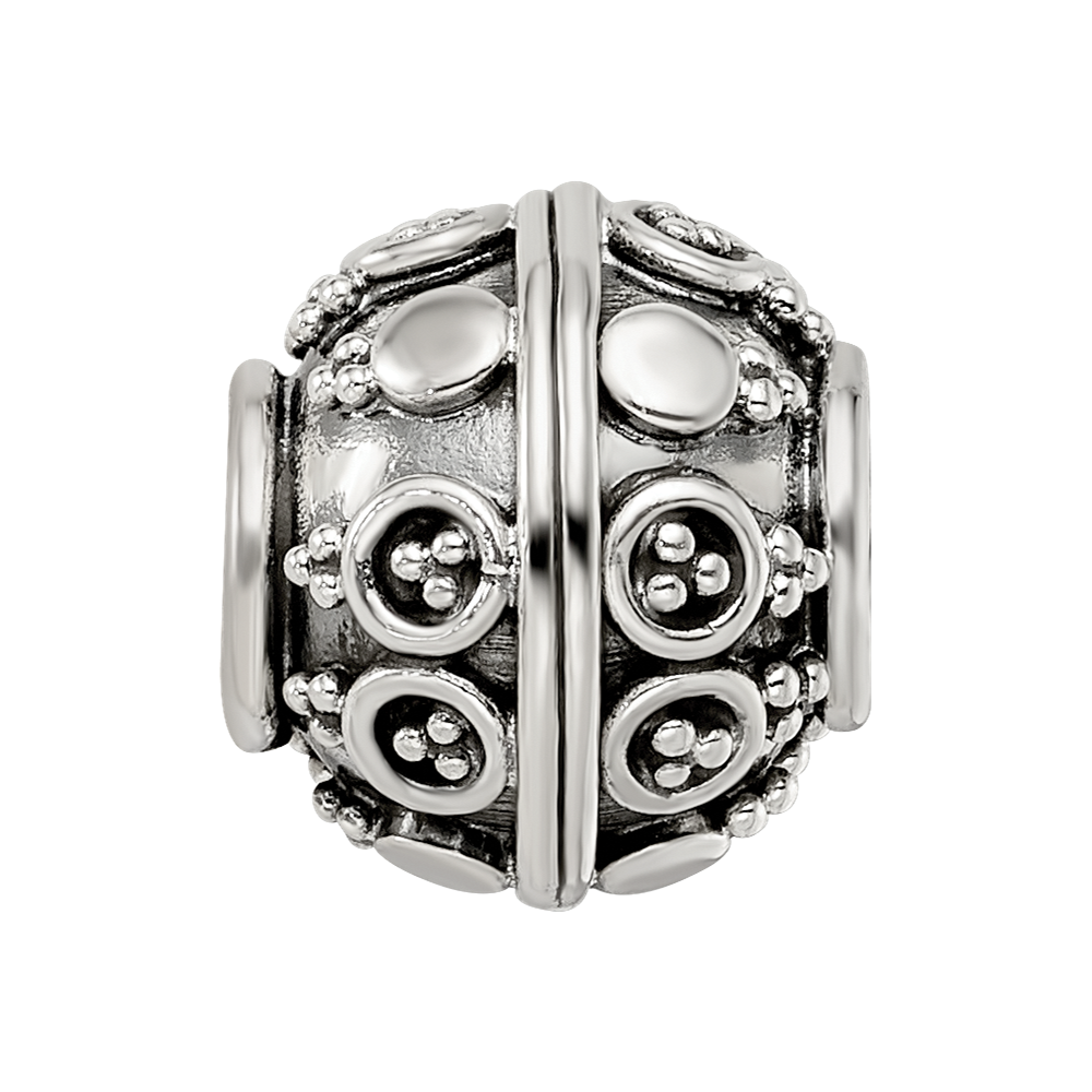Sterling Silver Reflections Decorative Bali Bead