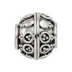 Sterling Silver Reflections Decorative Bali Bead