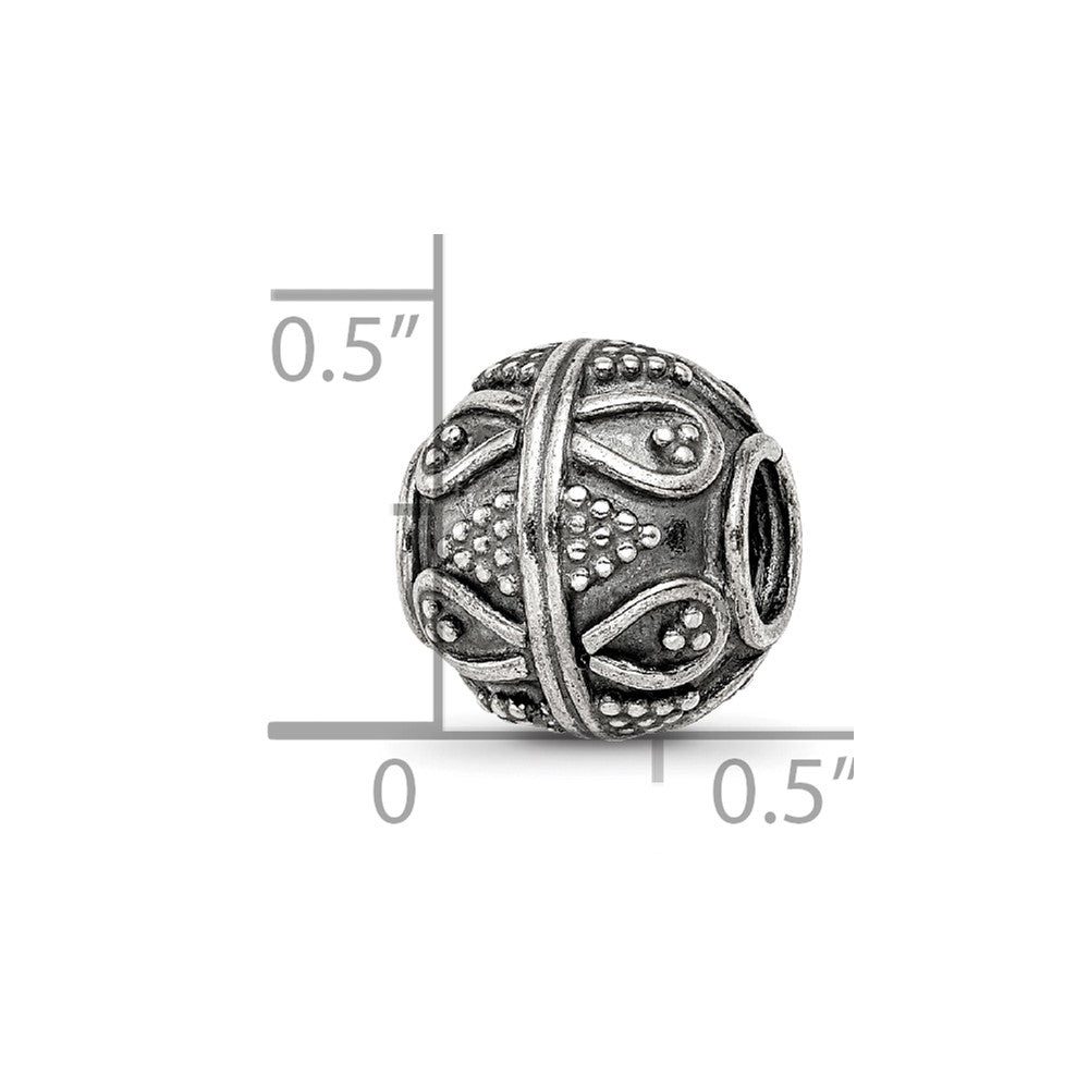 Sterling Silver Reflections Decorative Bali Bead