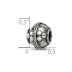 Sterling Silver Reflections Decorative Bali Bead