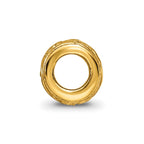 Sterling Silver Gold-plated Reflections Floral Bead