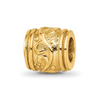 Sterling Silver Gold-plated Reflections Floral Bead