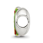 Sterling Silver Reflections Enameled Hot Dog Bead