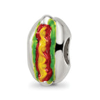 Sterling Silver Reflections Enameled Hot Dog Bead