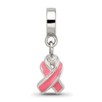 Sterling Silver Reflections Enameled Awareness Dangle Bead