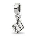 Sterling Silver Reflections Love Story Book Dangle Bead