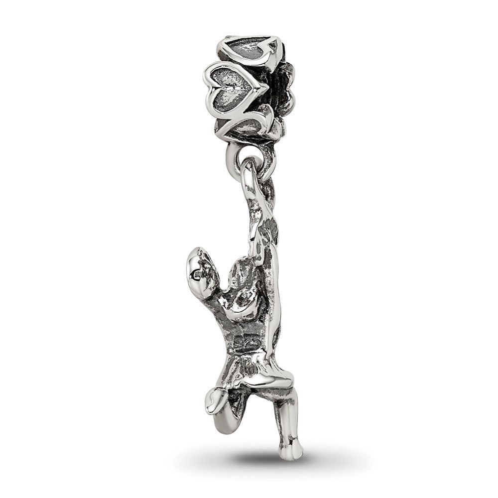 Sterling Silver Reflections Cheerleader Dangle Bead