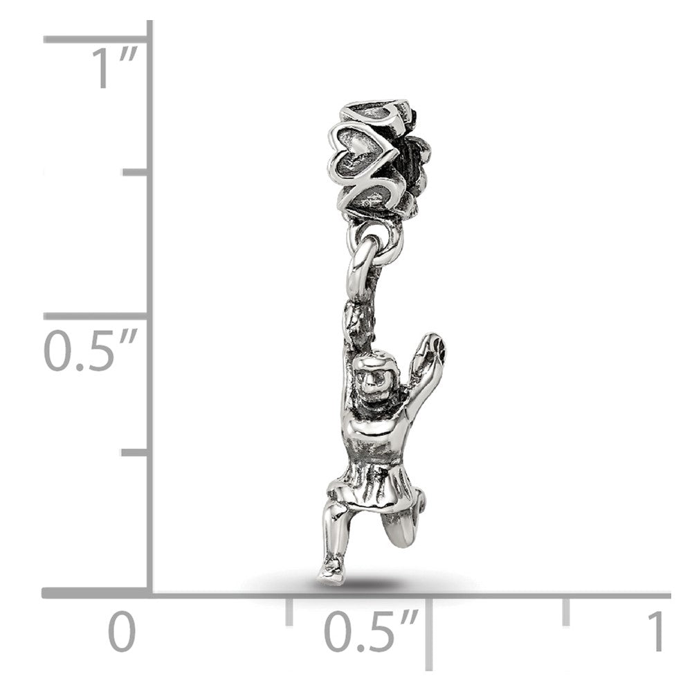 Sterling Silver Reflections Cheerleader Dangle Bead
