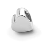 Sterling Silver Reflections Heart Shape Bead