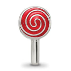 Sterling Silver Reflections Enameled Lollipop Bead