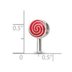 Sterling Silver Reflections Enameled Lollipop Bead