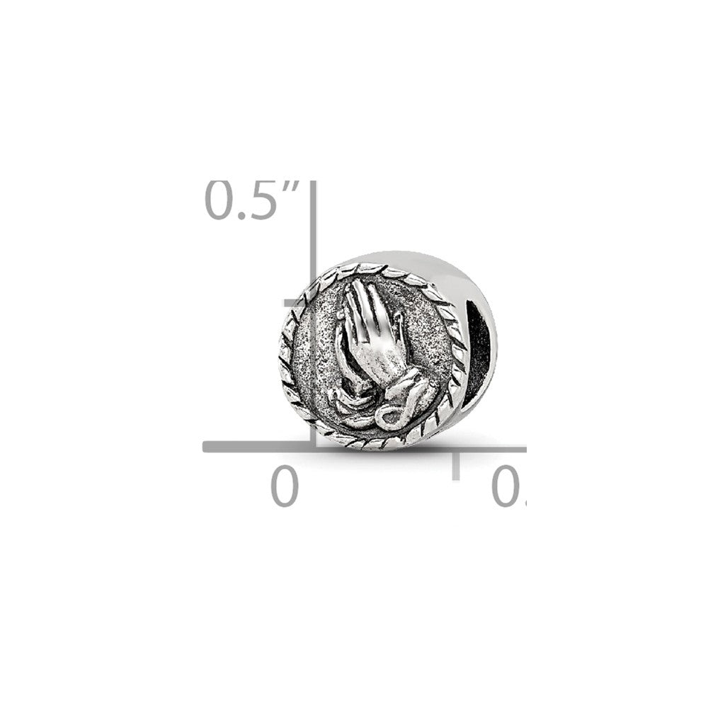 Sterling Silver Reflections Praying Hands Bead