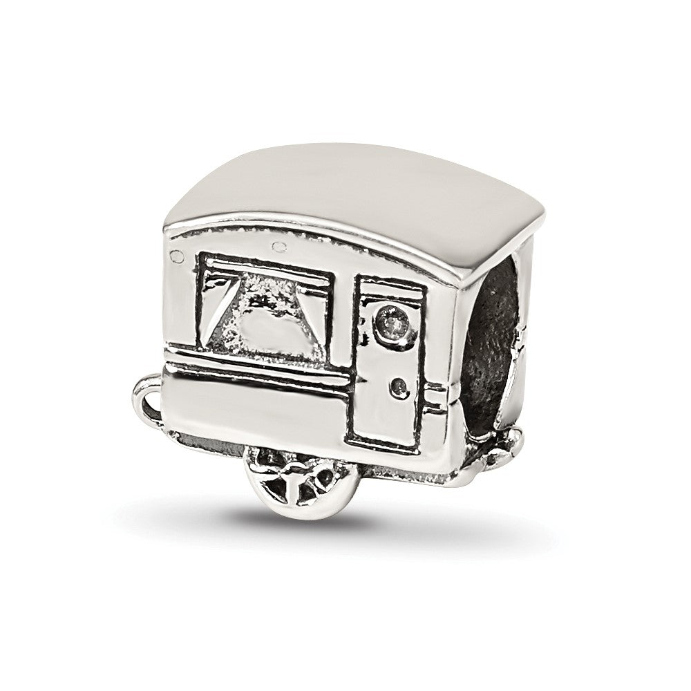 Sterling Silver Reflections Camper Trailer Bead