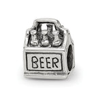 Sterling Silver Reflections 6-pack Beer Bead