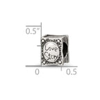 Sterling Silver Reflections Love Story Book Bead