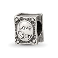 Sterling Silver Reflections Love Story Book Bead