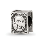 Sterling Silver Reflections Love Story Book Bead