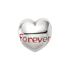 Sterling Silver Reflections Enameled Forever Heart Bead