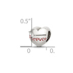 Sterling Silver Reflections Enameled Forever Heart Bead