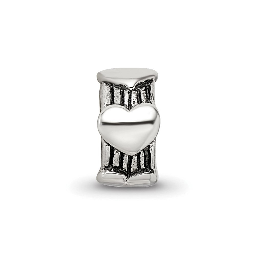 Sterling Silver Reflections Heart Bead