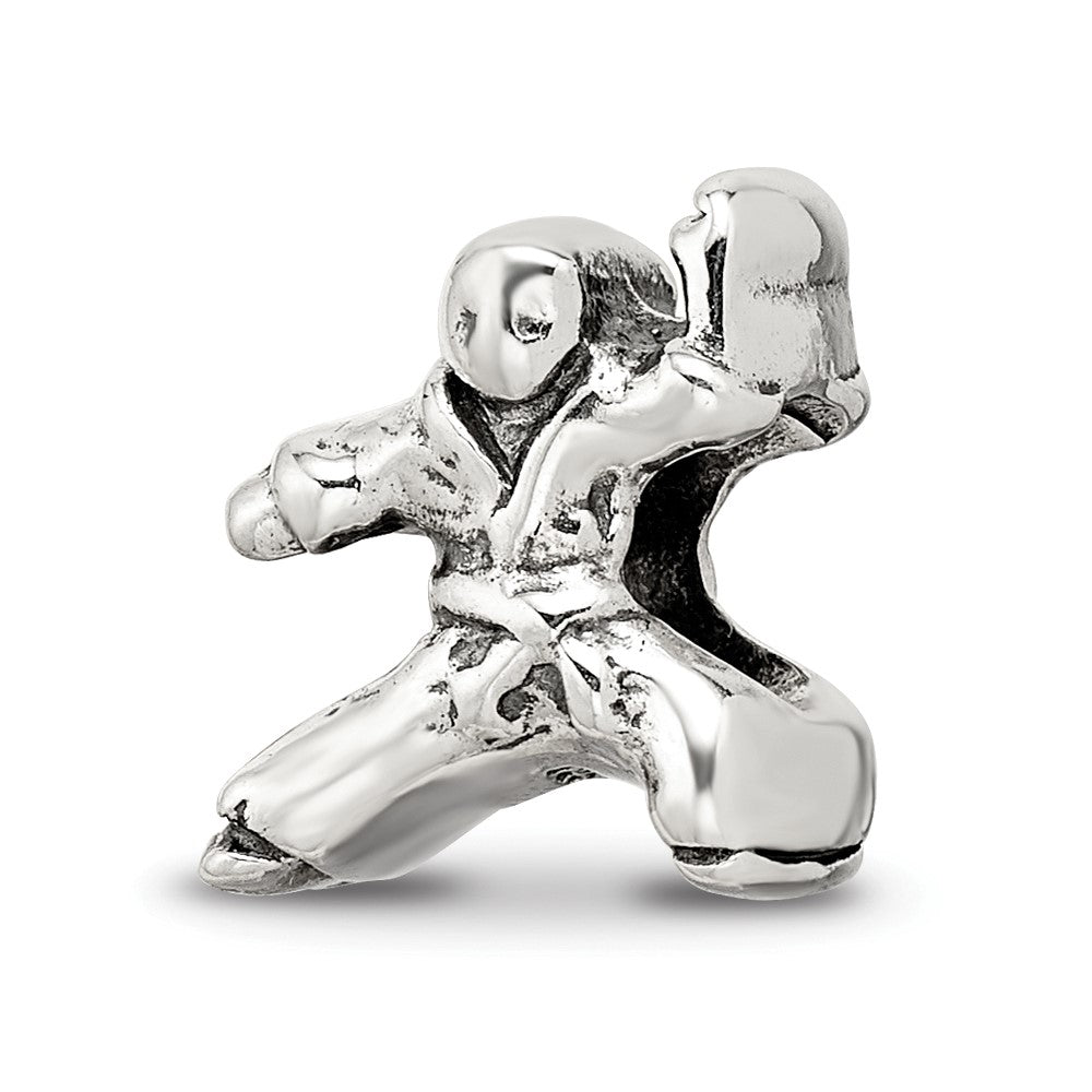 Sterling Silver Reflections Karate Person Bead
