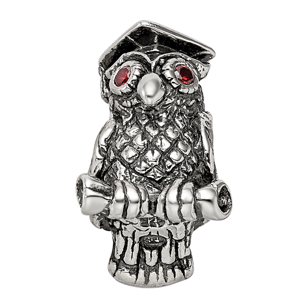 Sterling Silver Reflections Wise Owl Bead