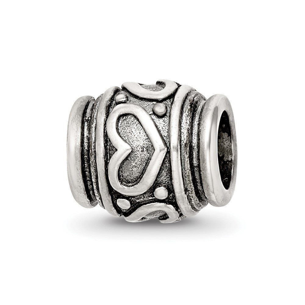 Sterling Silver Reflections Heart Bead