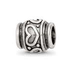 Sterling Silver Reflections Heart Bead