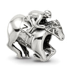 Sterling Silver Reflections Race Horse Bead