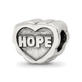 Sterling Silver Reflections Hope Heart Bead