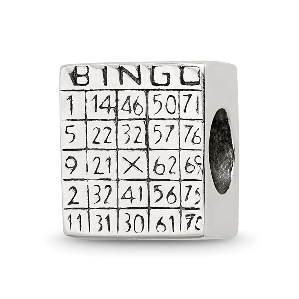 Sterling Silver Reflections Bingo Card Bead
