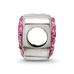 Sterling Silver Reflections Pink Preciosa Crystal Butterfly Bead