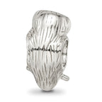 Sterling Silver Reflections Brown Enameled Wise Owl Bead