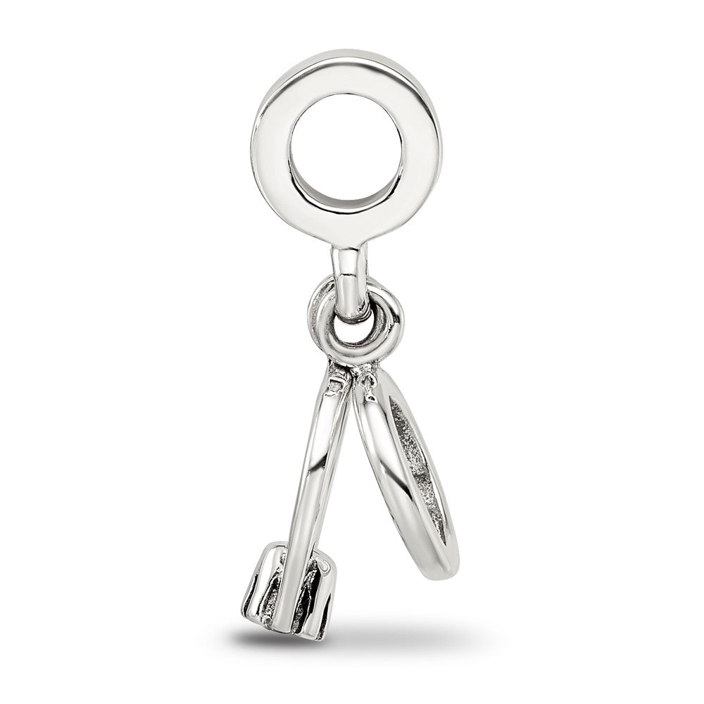 Sterling Silver Reflections CZ Bridal Rings Dangle Bead