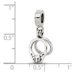 Sterling Silver Reflections CZ Bridal Rings Dangle Bead