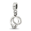 Sterling Silver Reflections CZ Bridal Rings Dangle Bead