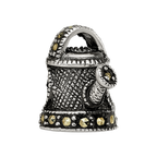 Sterling Silver Reflections Enameled Marcasite Watering Can Bead
