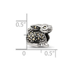 Sterling Silver Reflections Marcasite Rabbit Bead