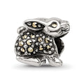 Sterling Silver Reflections Marcasite Rabbit Bead