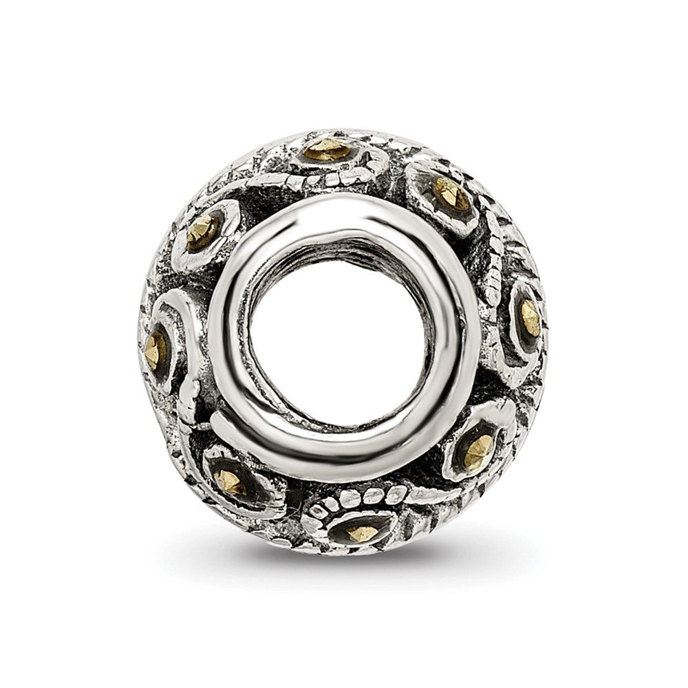 Sterling Silver Reflections Marcasite Bali Bead