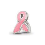Sterling Silver Reflections Kids Enameled Breast Cancer Awareness Bead