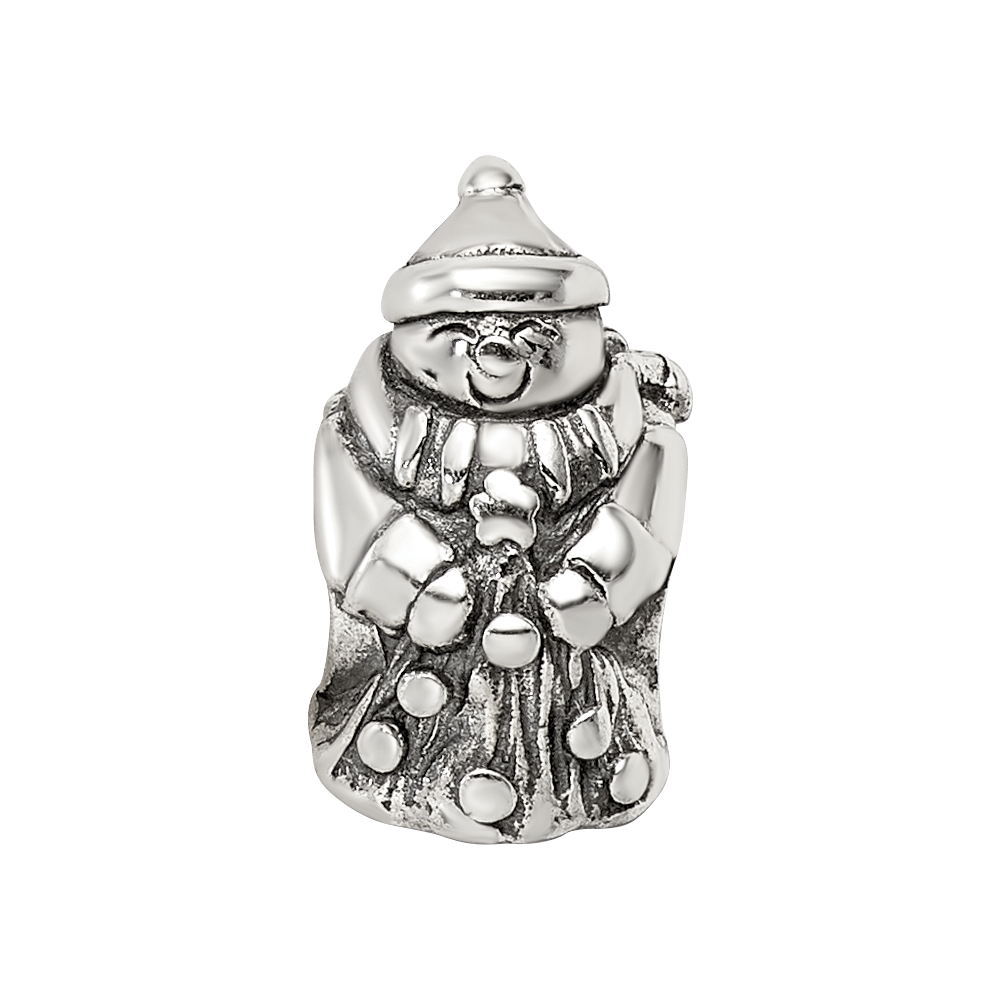 Sterling Silver Reflections Snowman Bead