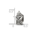 Sterling Silver Reflections Snowman Bead