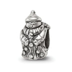 Sterling Silver Reflections Snowman Bead