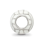 Sterling Silver Reflections Enameled Volleyball Bead
