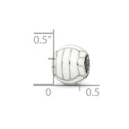 Sterling Silver Reflections Enameled Volleyball Bead