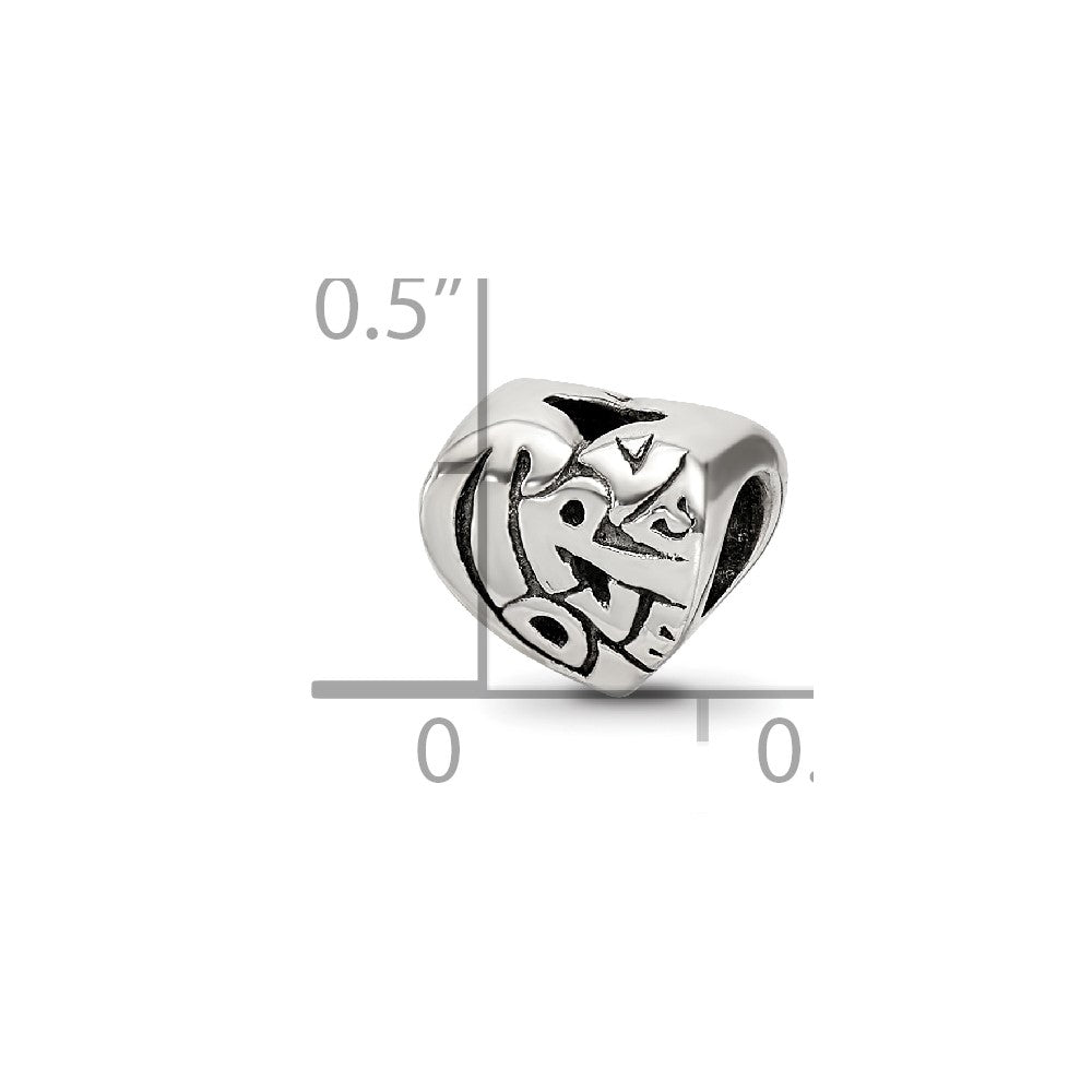 Sterling Silver Reflections True Love Bead