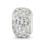 Sterling Silver Reflections White Full Preciosa Crystal Bead