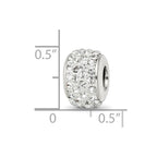 Sterling Silver Reflections White Full Preciosa Crystal Bead