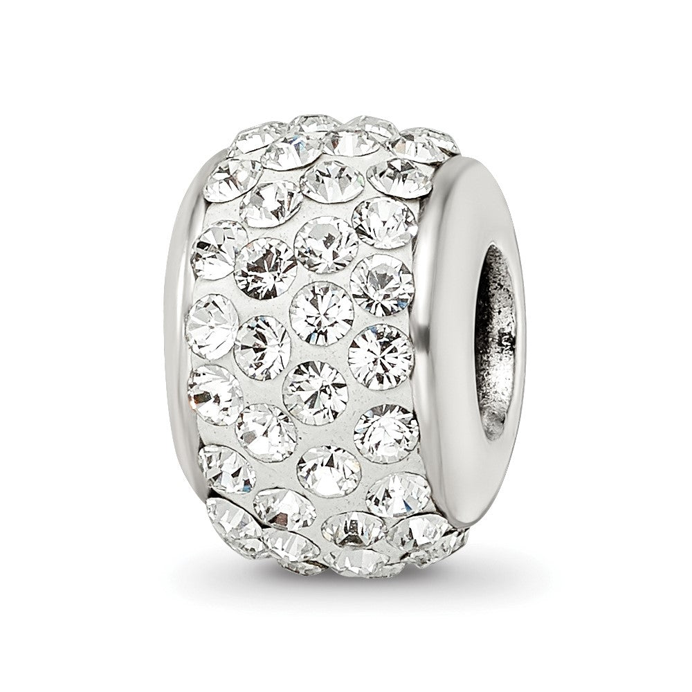 Sterling Silver Reflections White Full Preciosa Crystal Bead